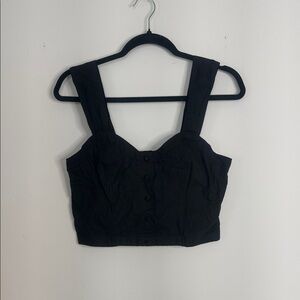 Black Women's Crop Top
